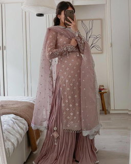 Georgette Palazo Suit