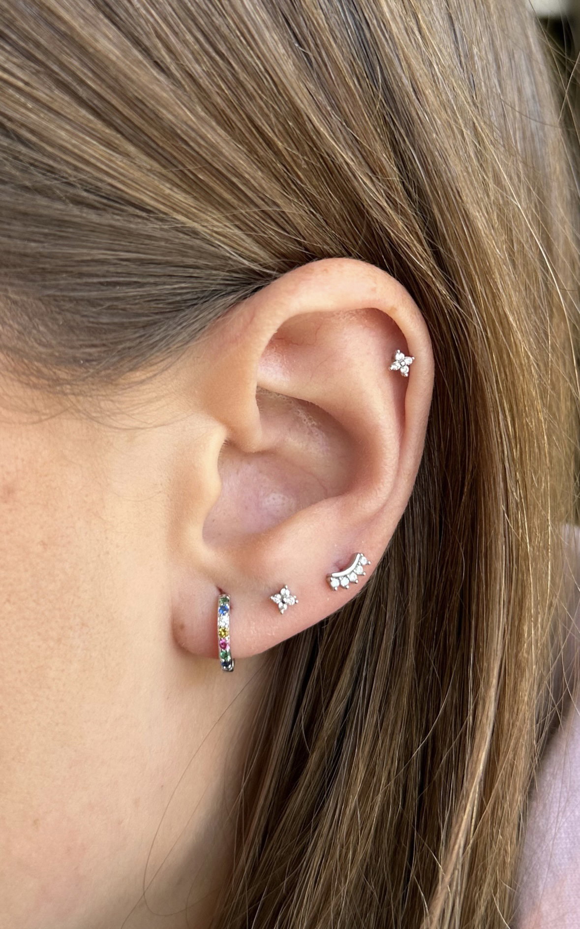 Silver varied hoops _1