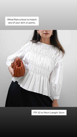 BWBYAZ Pamela Shired Smock Plaid Top