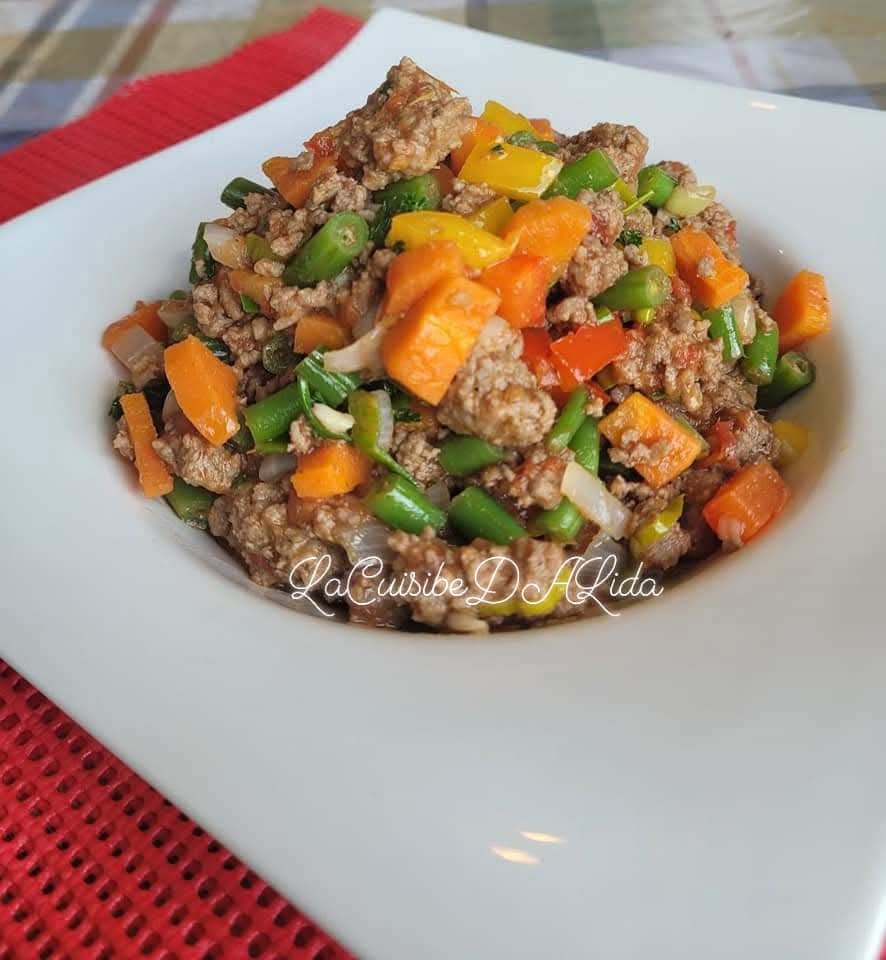 Émincé de viande + compléments_0
