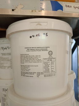 Hokkaido White Chocolate Glaze (5kg / tub)