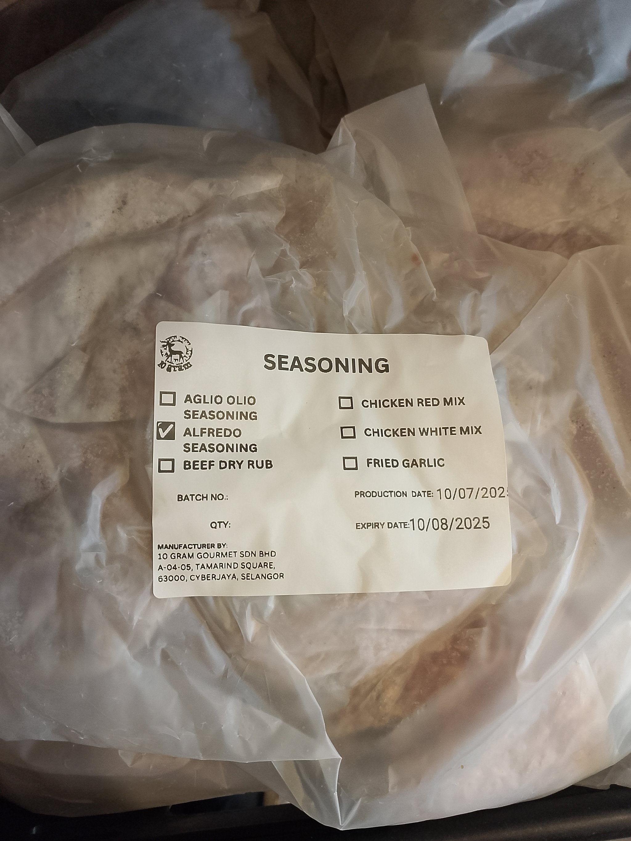 Seasoning - Alfredo (55gm x 10sac / bag)_0