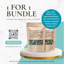 1 For 1 Bundle - Premium Barley Hay Chops (35g + 35g)