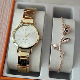 Ensemble de 3 montres à Quartz pour femmes, Bracelet-montre de luxe avec boucle magnétique, motif floral avec strass, pièces mode 2020