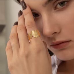 Skyrim – bague ouverte géométrique en acier inoxydable, couleur or, mode minimaliste, bijoux de fête de mariage, cadeau, vente en gros
