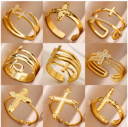 Skyrim – bague ouverte géométrique en acier inoxydable, couleur or, mode minimaliste, bijoux de fête de mariage, cadeau, vente en gros