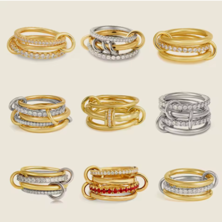 Skyrim – bague ouverte géométrique en acier inoxydable, couleur or, mode minimaliste, bijoux de fête de mariage, cadeau, vente en gros_4