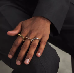 Skyrim – bague ouverte géométrique en acier inoxydable, couleur or, mode minimaliste, bijoux de fête de mariage, cadeau, vente en gros