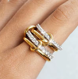 Skyrim – bague ouverte géométrique en acier inoxydable, couleur or, mode minimaliste, bijoux de fête de mariage, cadeau, vente en gros
