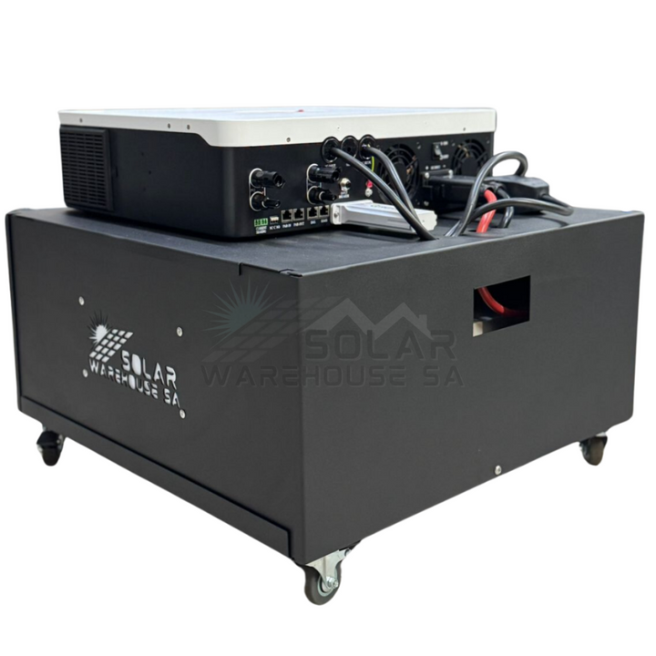 6000W GROWATT SOLAR READY HYBRID INVERTER TROLLEY 5.12 KWH DYNESS LITHIUM BATTERY+WIFI_1