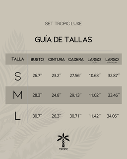 Set Tropic Luxe 2 piezas 