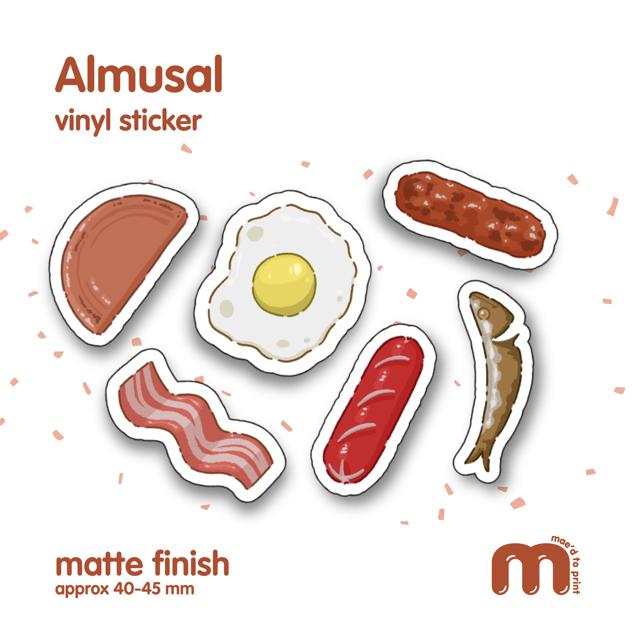 Almusal Vinyl Sticker | mae'd to print_0