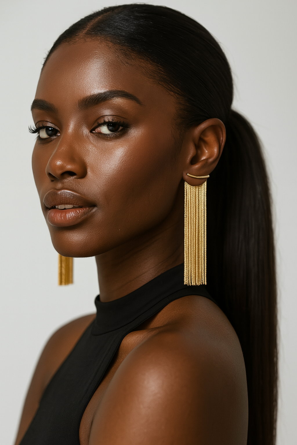 Golden Cascade Earrings _0