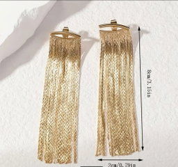 Golden Cascade Earrings 