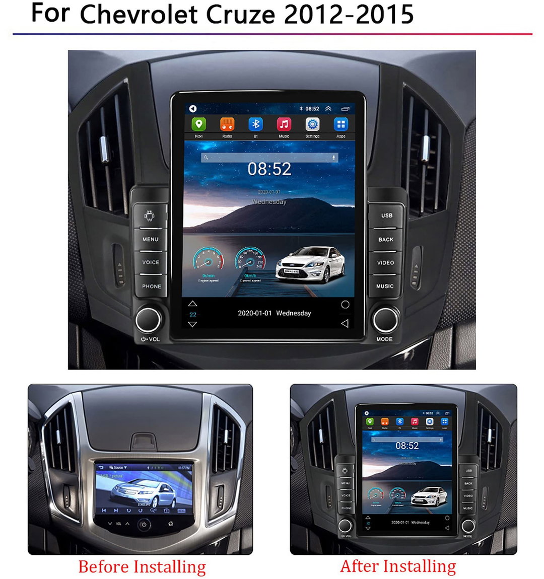 For Chevrolet Cruze 2009- 2014