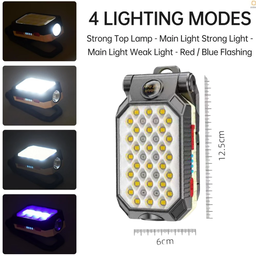 PORTABLE RECHARGABLE SUPER LED LIGHT - W599B BIG (LAMPU LED)