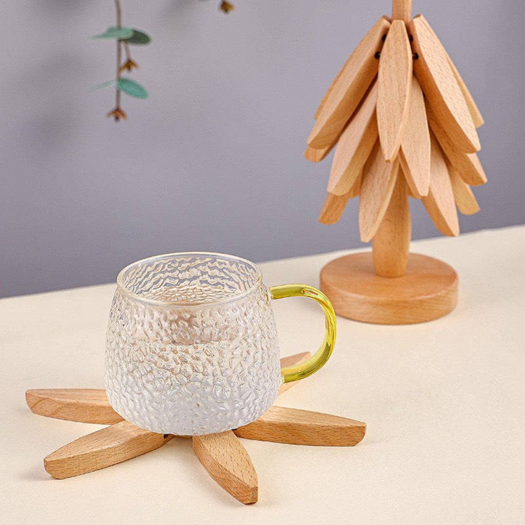HOT DISH MAT WOODEN TREE COASTER (ALAS MAKANAN PANAS)_5