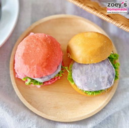 Zoey Mini Chicken Patties – Purple Chinese Yam (6pcs)