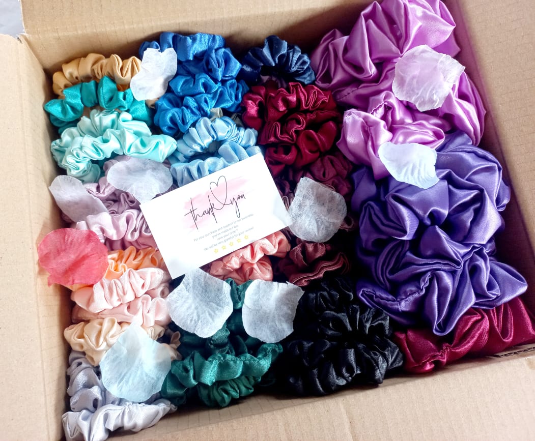 Wholesale Satin Scrunchies – Standard Size_3