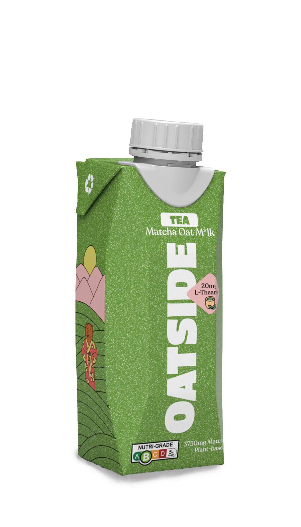 Oatside Matcha Oat Milk 250ml (Cap)_0