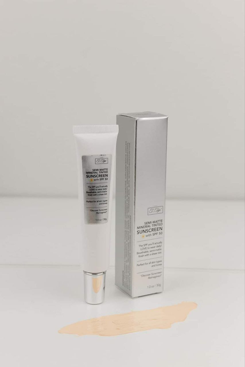 JTT Semi-Matte Mineral Tinted Sunscreen with SPF50 30g