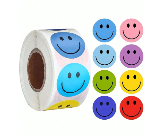 Stickers / Smiling Face 500 pcs_0