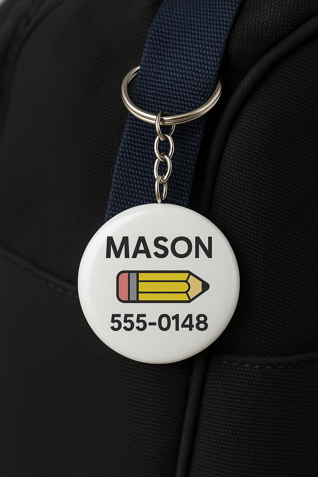 Personalized Button Keychain _0