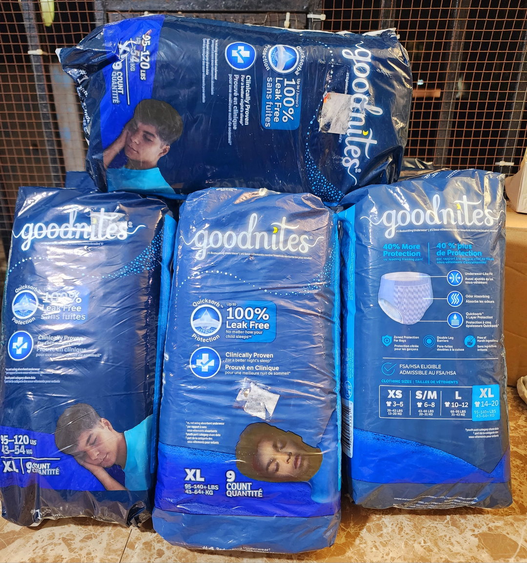 Huggies Goodnites pull-ups for big boys