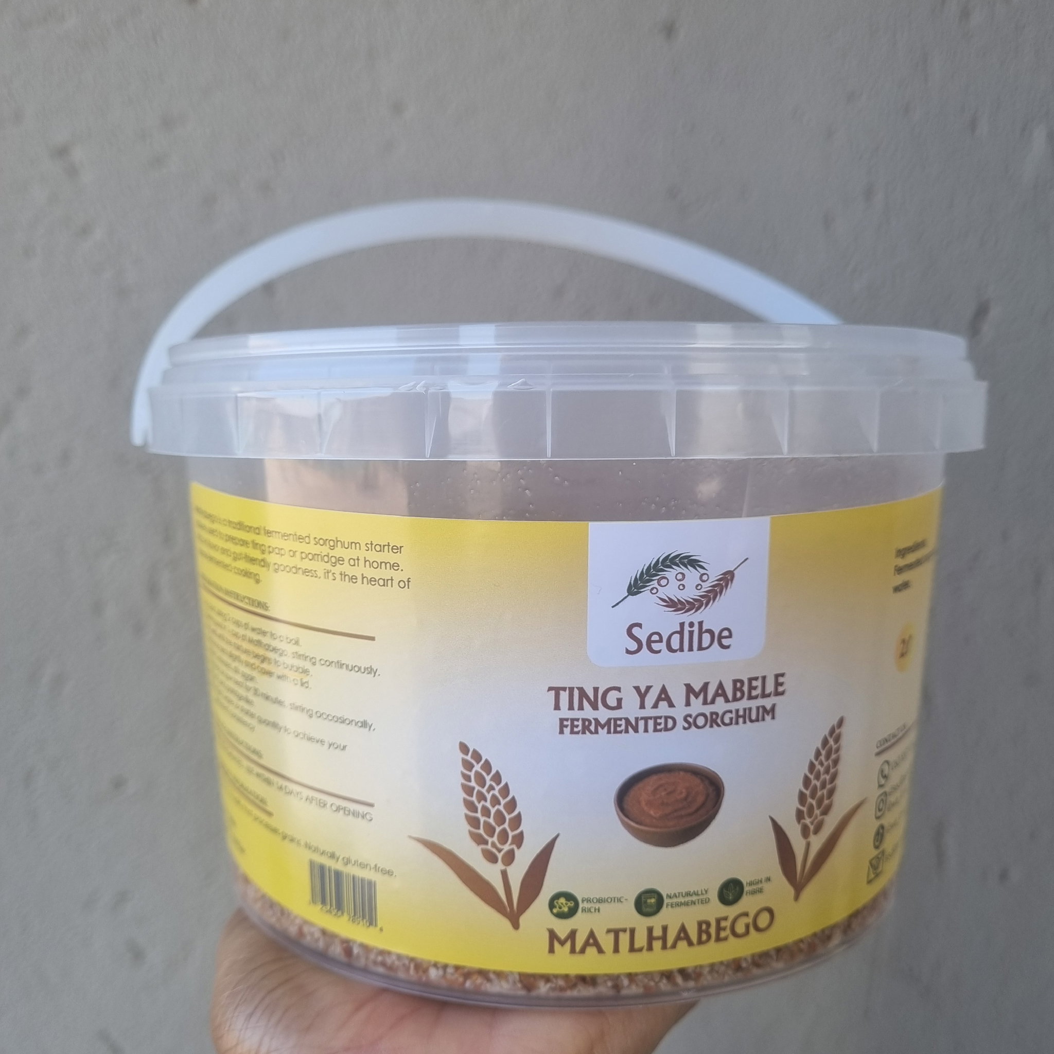 Matlhabego 2L (Fermented sorghum starter bucket) Not available for Courier _2