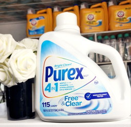 Purex 115 loads free & clear 4 in 1 detergent 