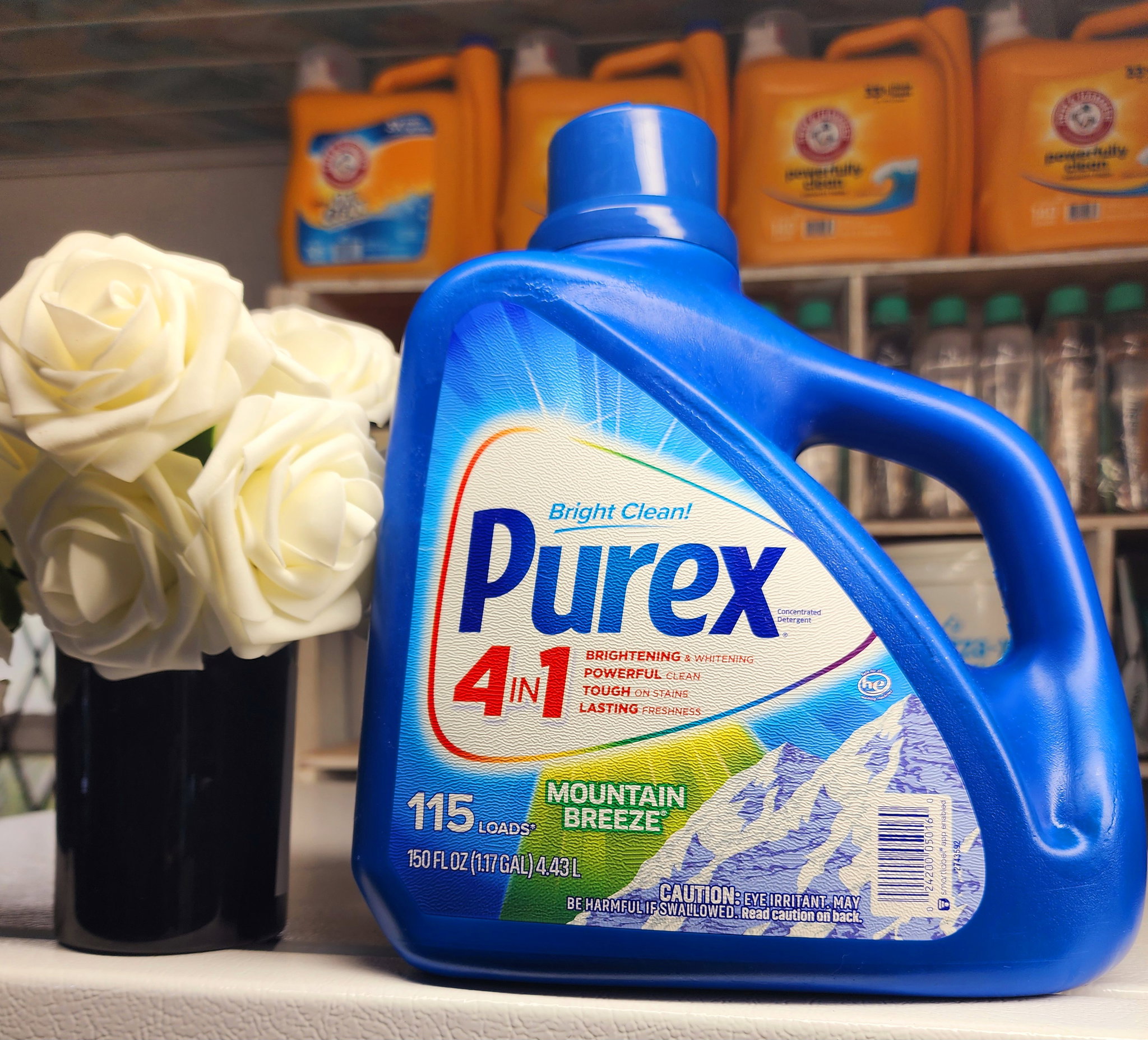 Purex 115 loads mountain breeze 4 in 1 heavy duty detergent _0