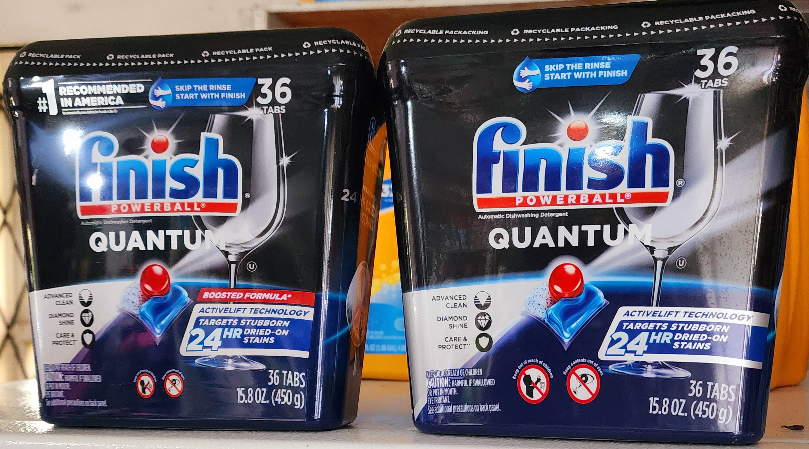 Finish power ball Quantum automatic dishwashing detergent