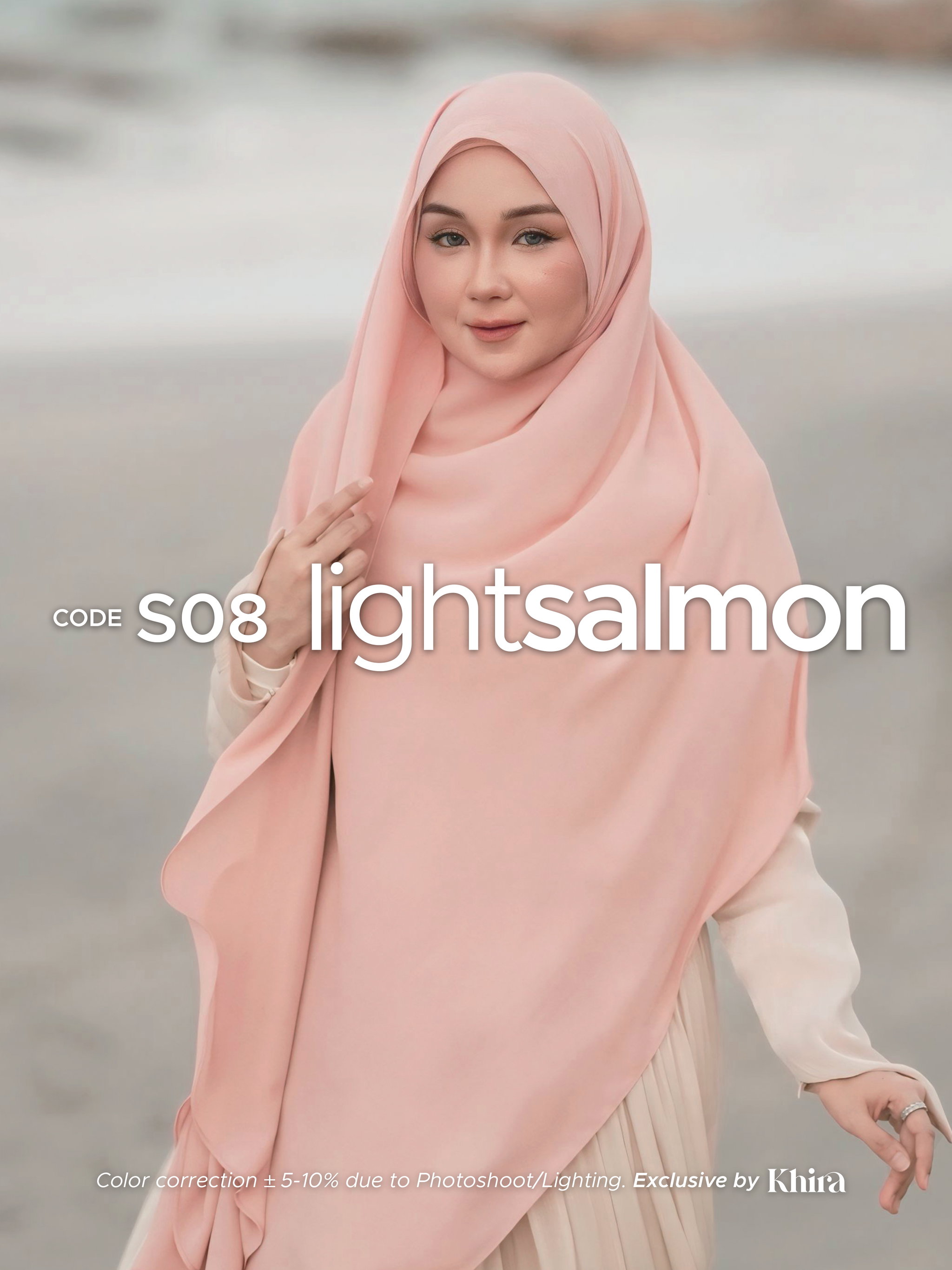 LightSalmon Shawl Khira_0