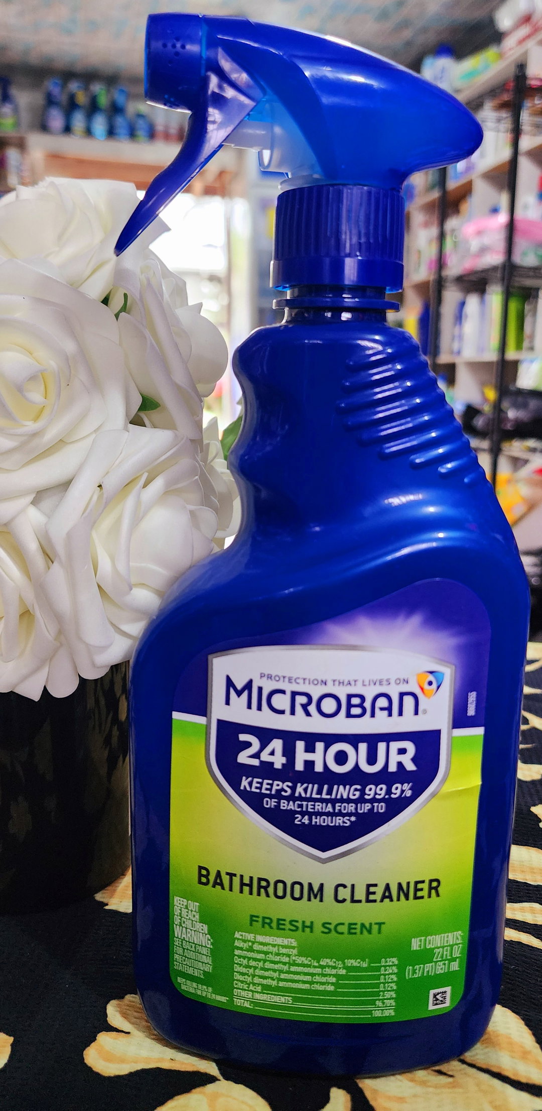 Microban 24 hour bathroom cleaner 