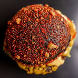 Deep Fried Volcano Burger