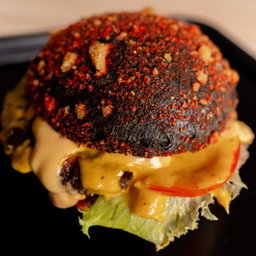 Deep Fried Volcano Burger