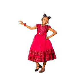 Girls party wear knee length frock