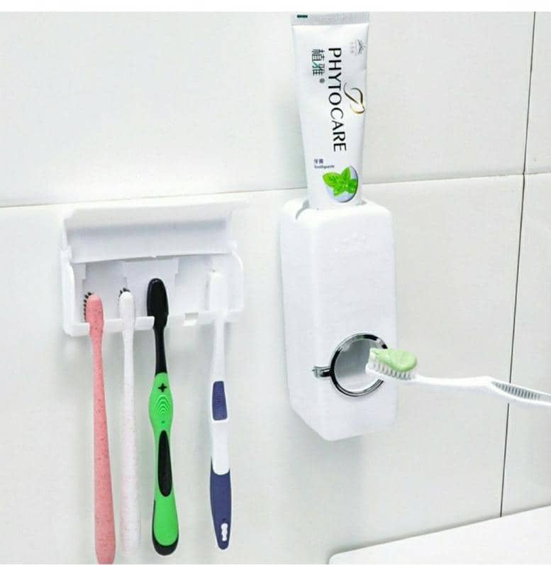 🪥 Distributeur automatique de dentifrice avec porte-brosses_article_N°:AHB_0041