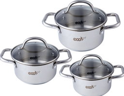 6 Pce Stainless Steel Cookware Set