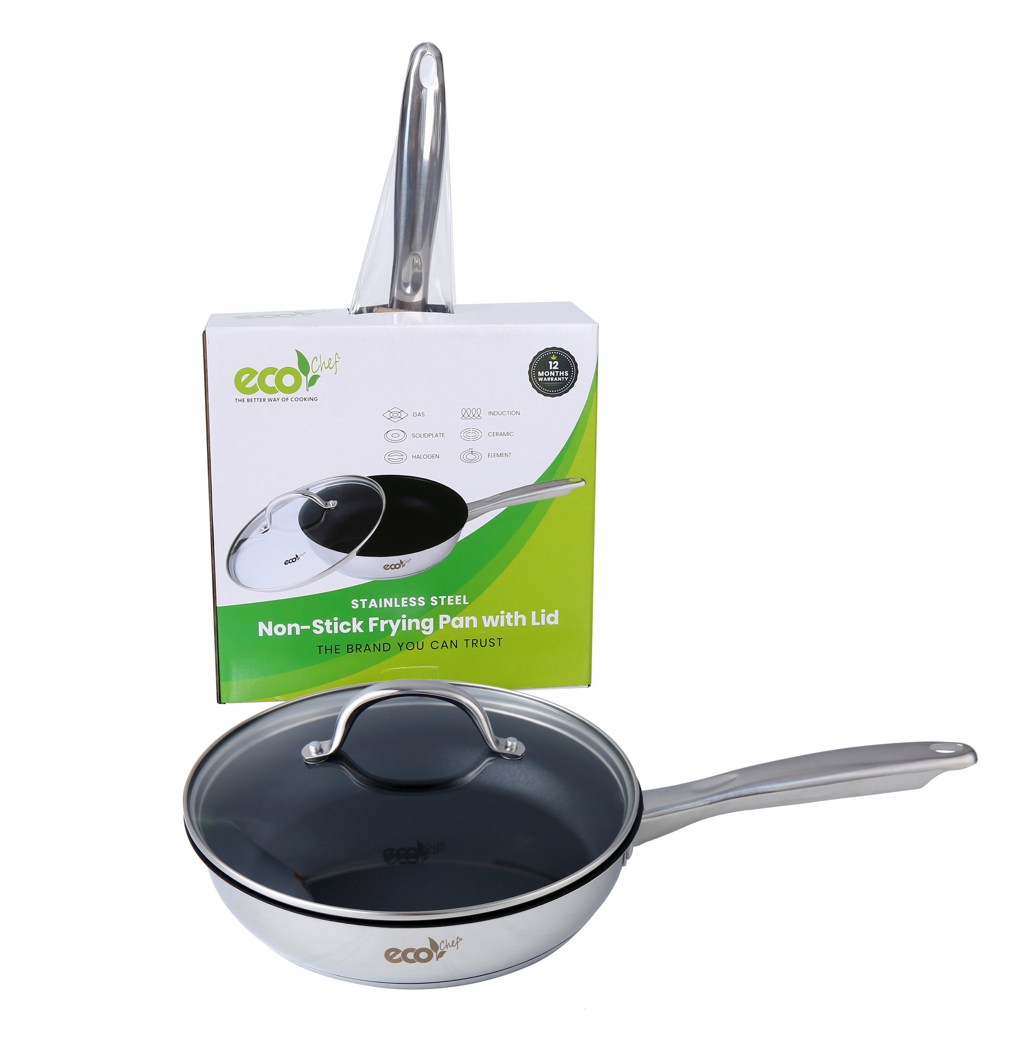 Non-Stick Stainless Steel Frying Pan_0