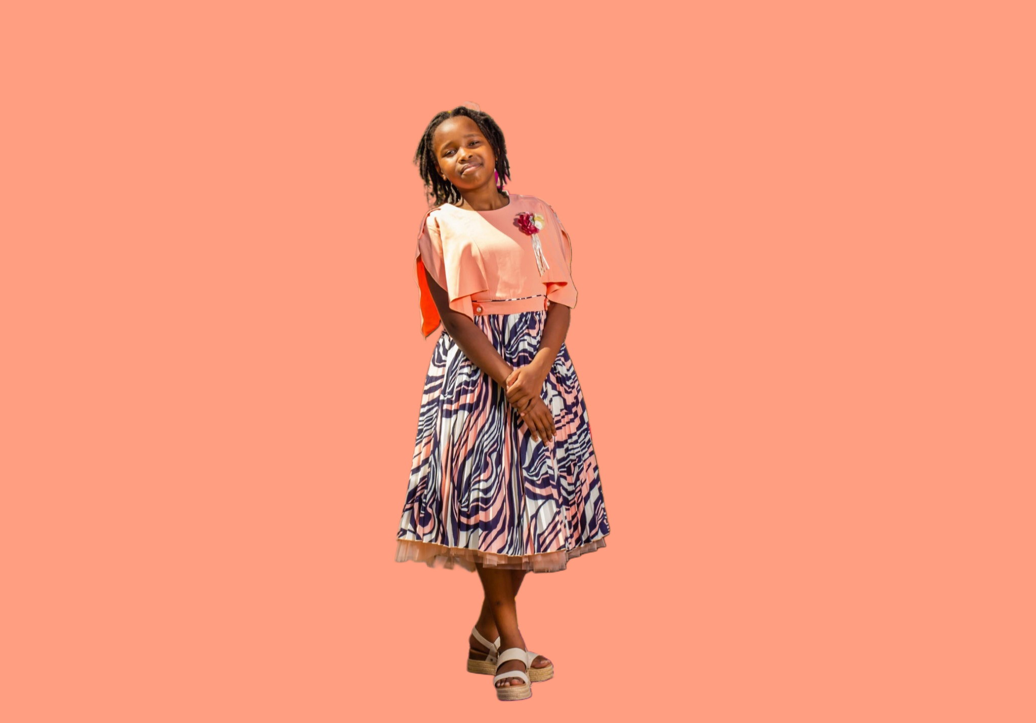 Nabotique Patterned Red Dress_3