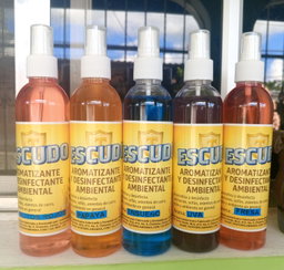 Aromatizante y Desinfectante de muebles y espacios.