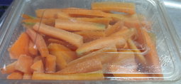 Cut carrots 