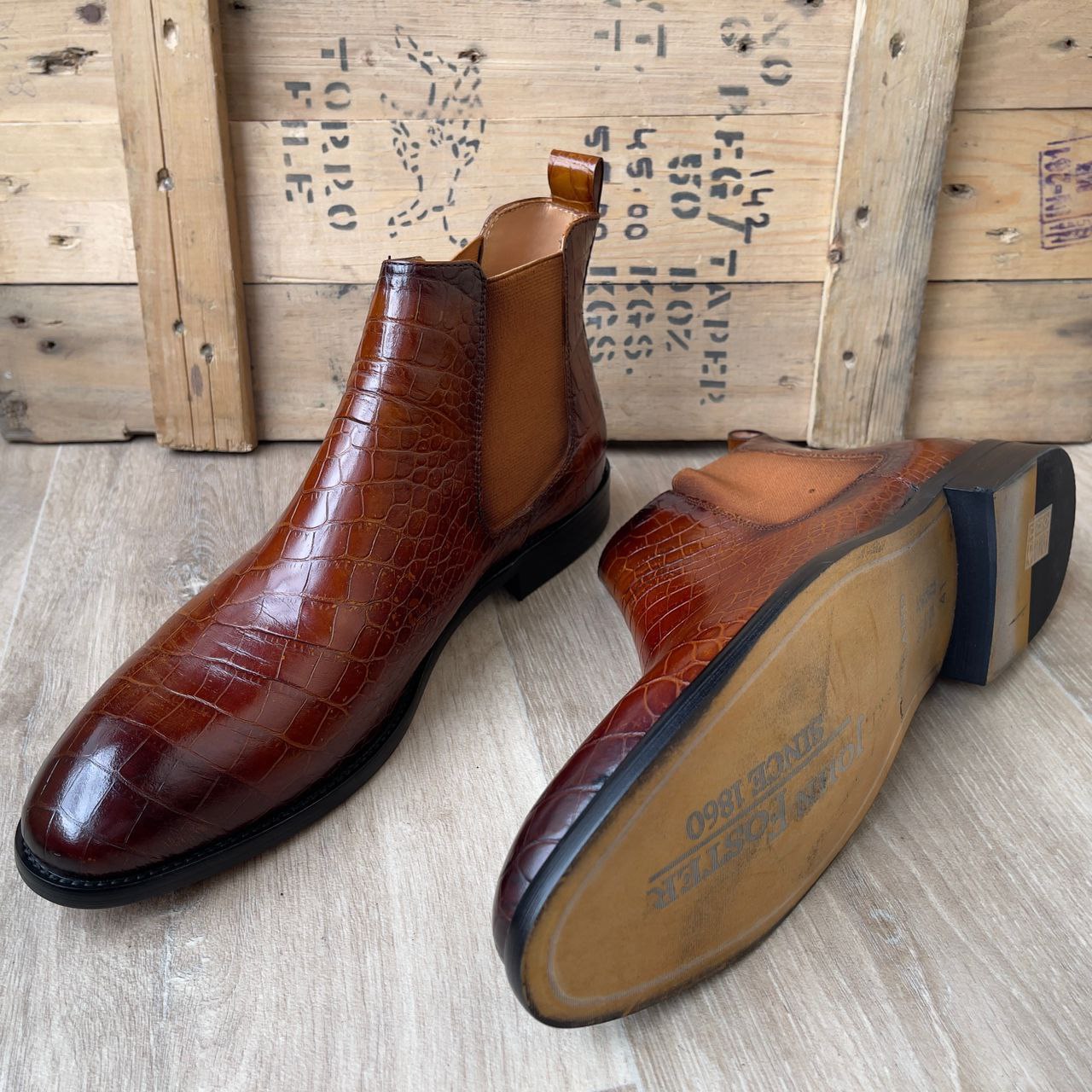 BOOTS en cuir Croco_0