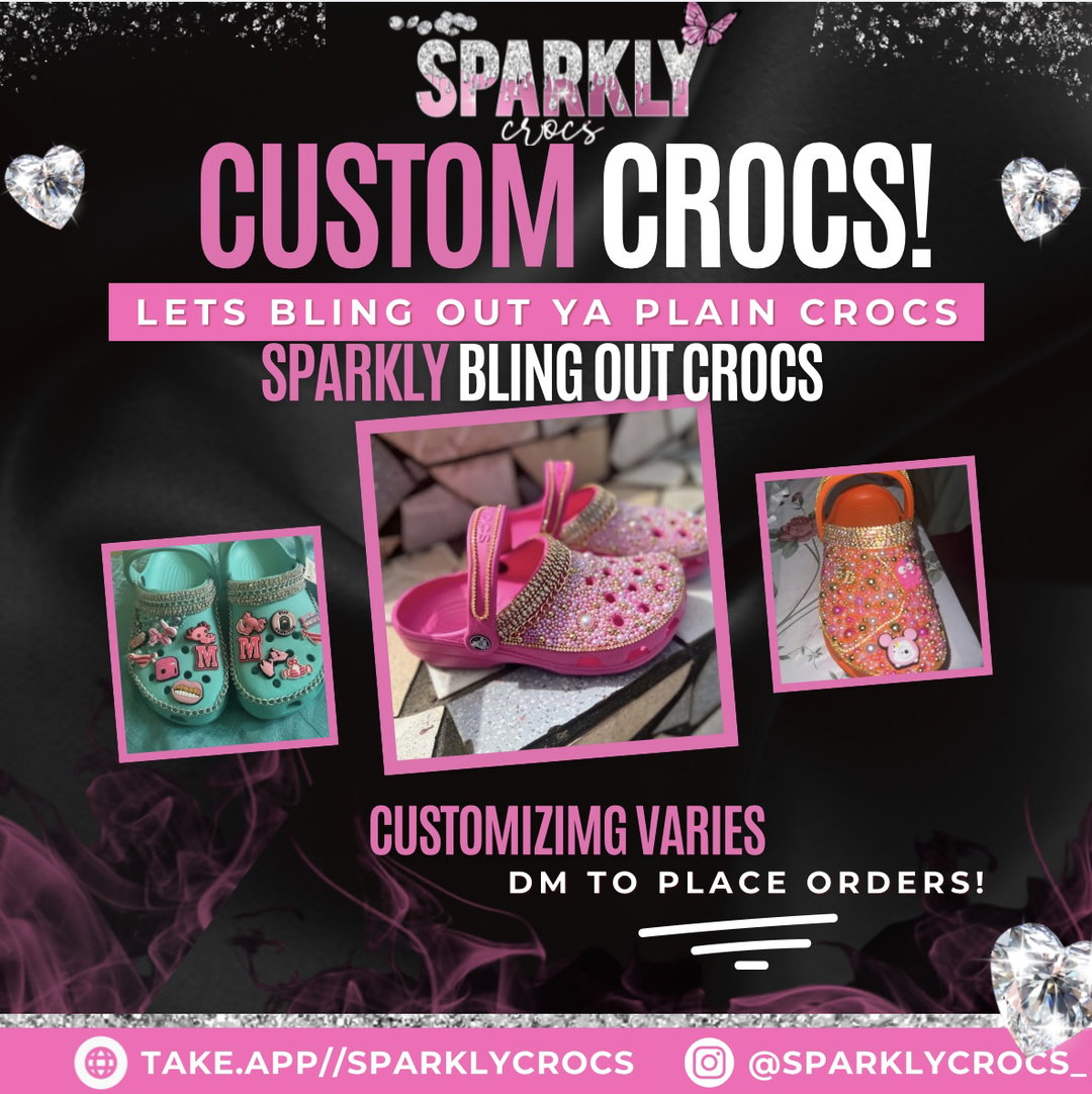 Customized BLING / ICEY Crocs 