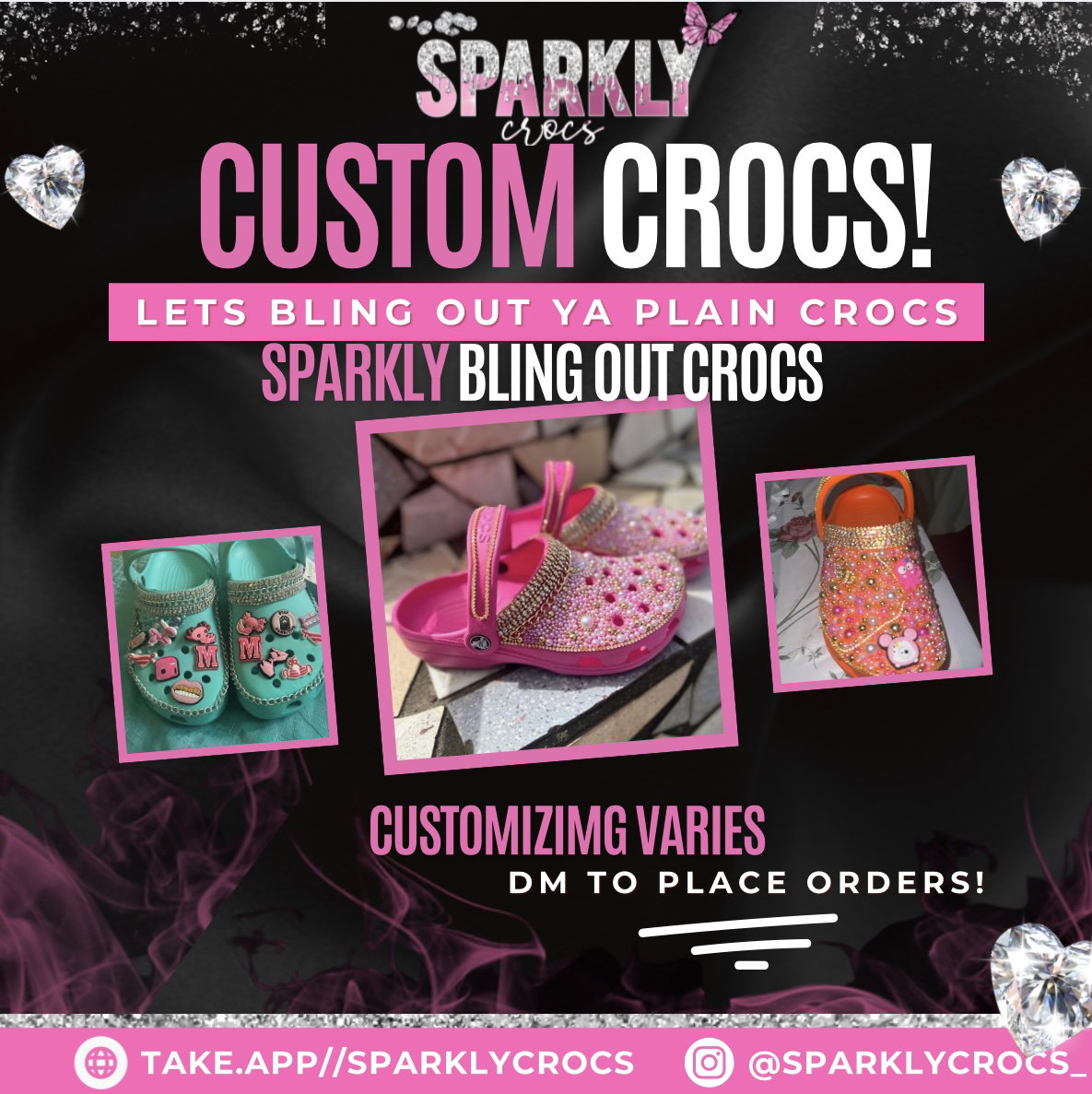 Customized BLING / ICEY Crocs 