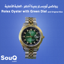 Rolex Oyster with Green Dial and Original Box