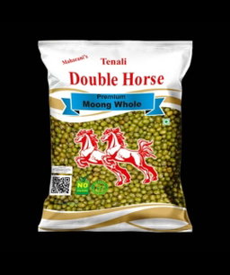 Green moong whole double horse 1 kg