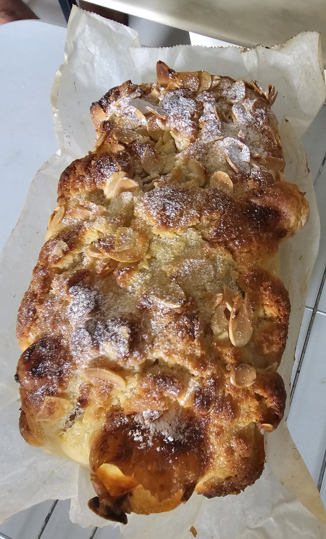 Almond "Croissant" Sourdough Focaccia