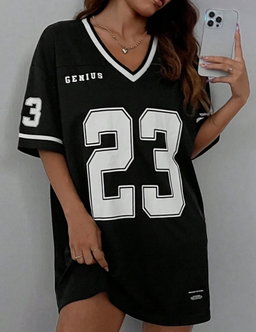 No.23 Ladies Drop Shoulder Tees